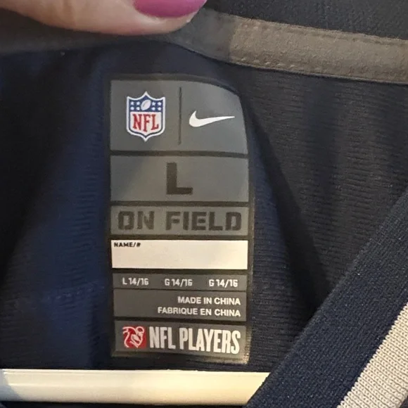 Patriots Gronkowski NFL Women's Navy Blue Jersey - Picture 2 of 4